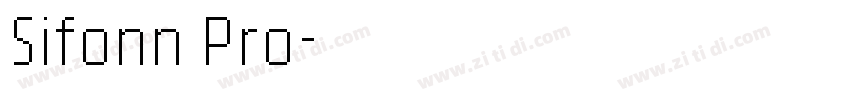 Sifonn Pro字体转换